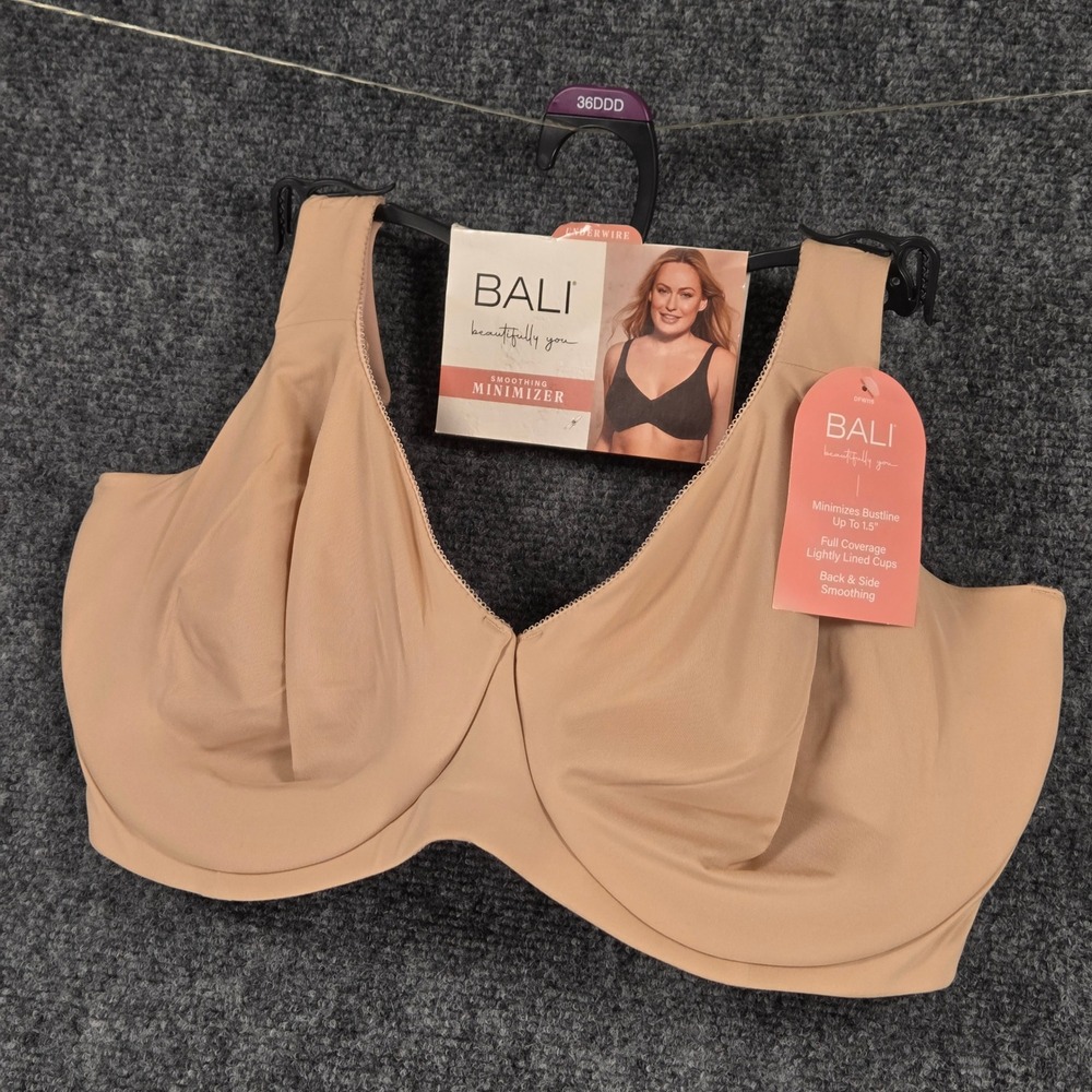 Bali Smoothing Minimizer Underwire Bra Size 36DDD Nude Full Coverage‎ Lined - Picture 3 of 9